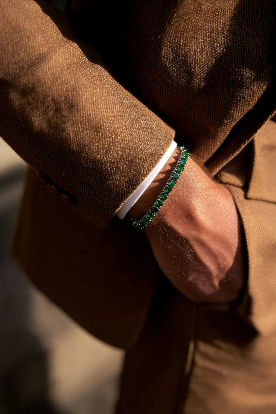 Tennis Bracelet Emerald Green