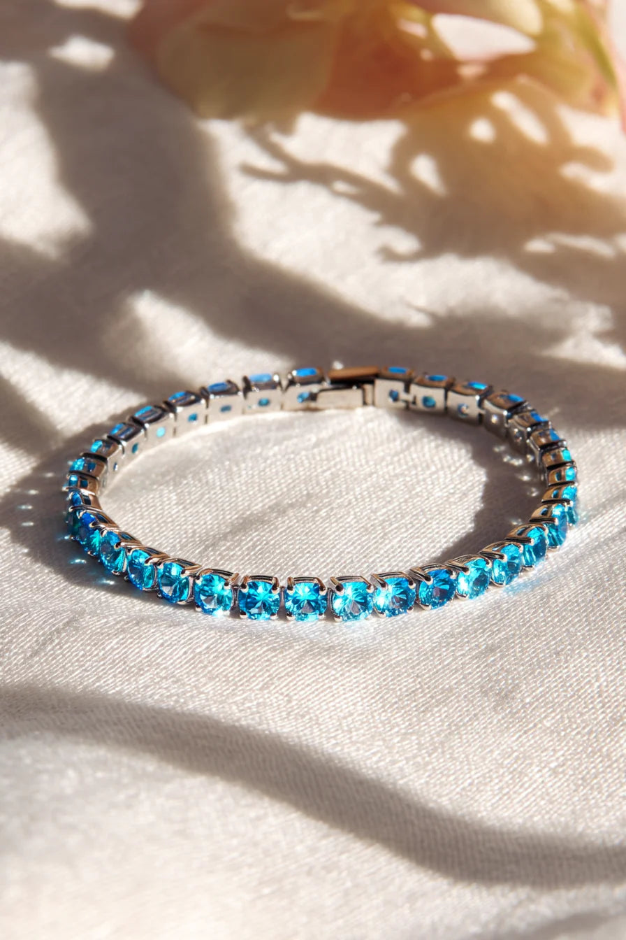 Tennis Bracelet Deep Sea Blue