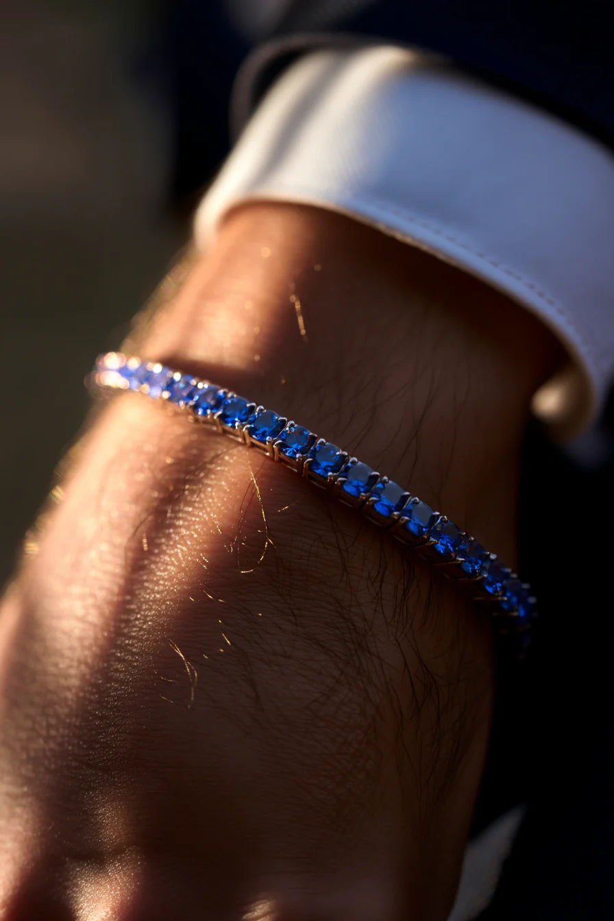 Tennis Bracelet Sapphire Blue