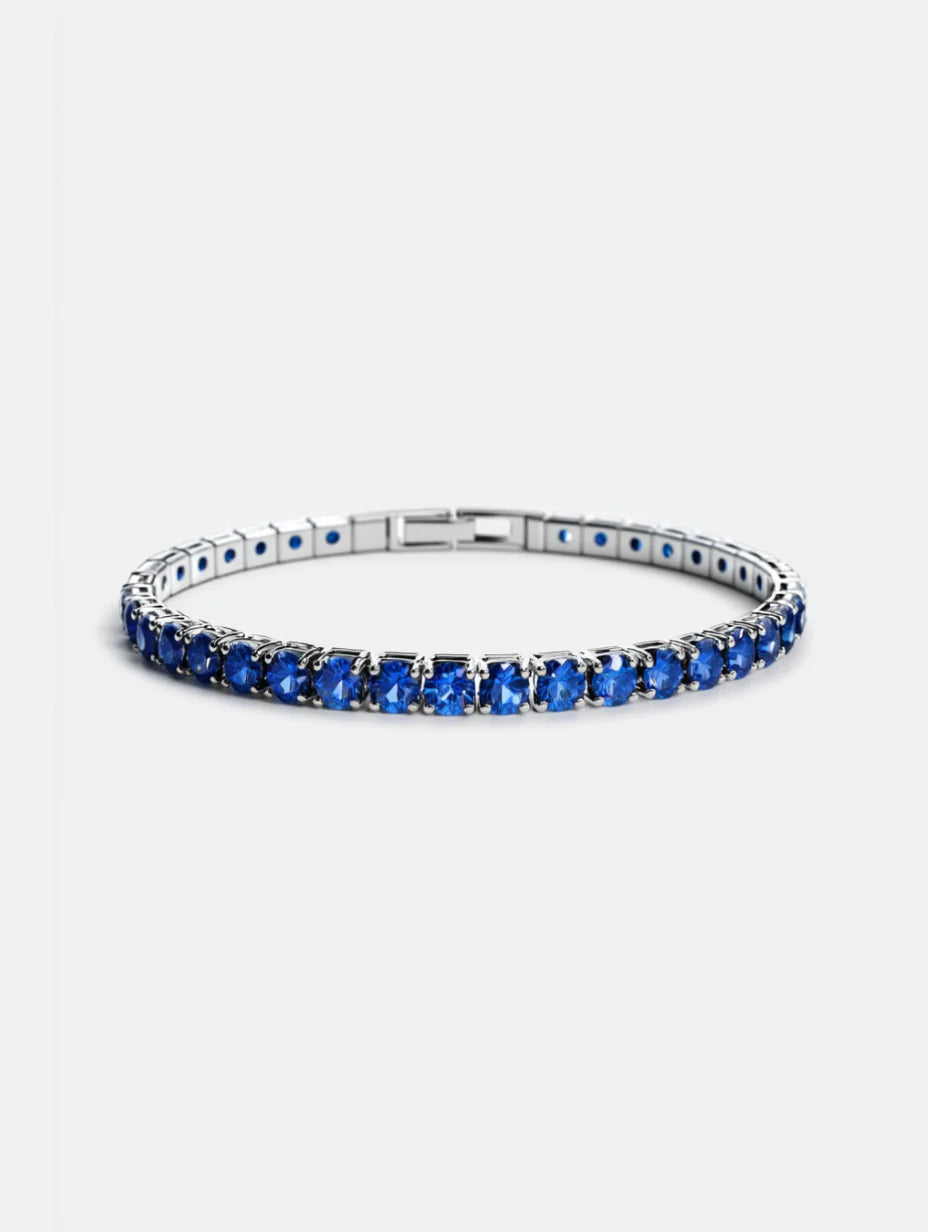 Tennis Bracelet Sapphire Blue