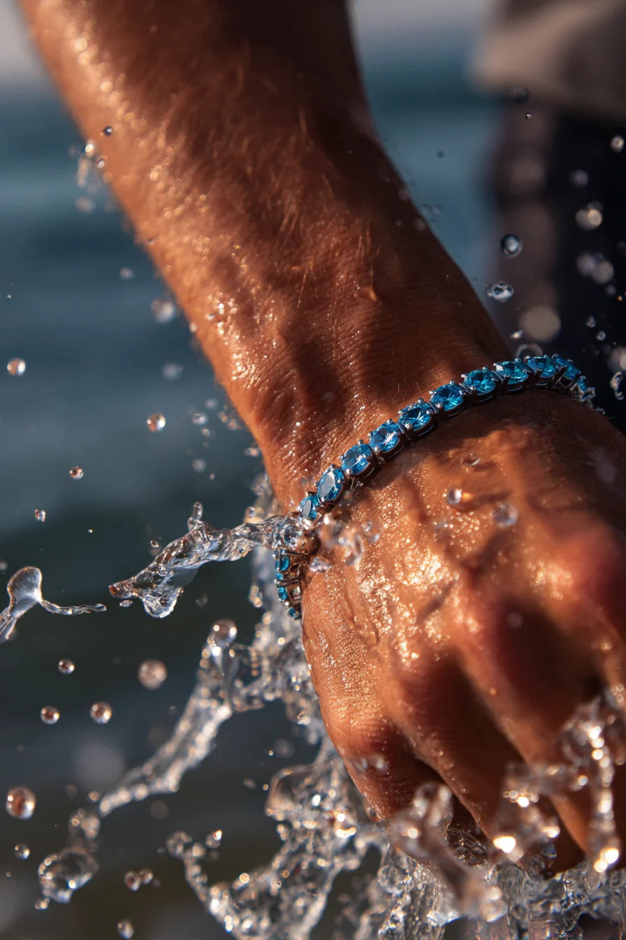 Tennis Bracelet Deep Sea Blue