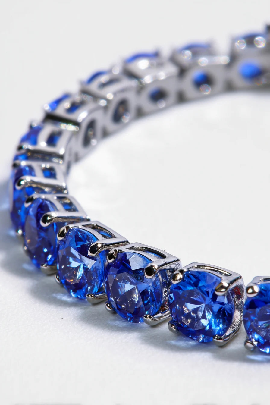 Tennis Bracelet Sapphire Blue